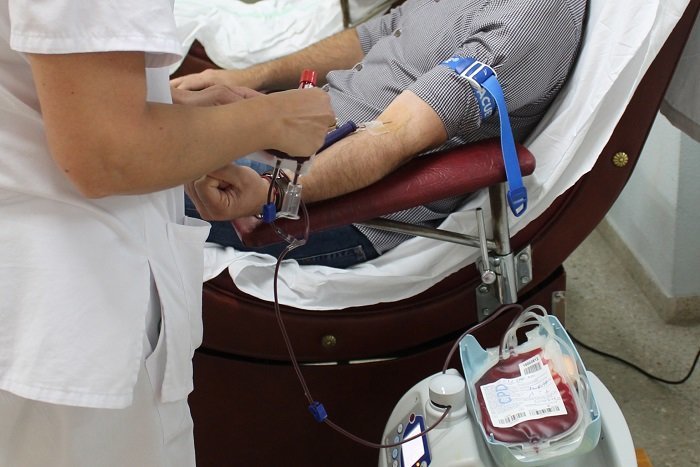 donantes de sangre extracción