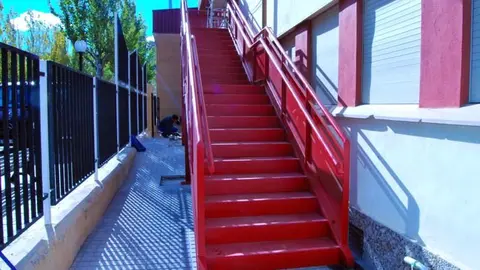Escalera de incendios Gerardo Mart&iacute;nez