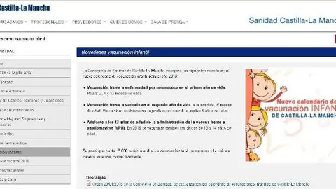 FOTONOTA. SANIDAD. CALENDARIO INFANTIL
