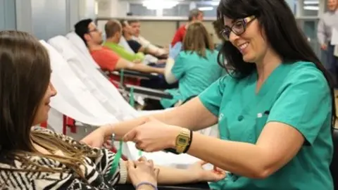 donantes de sangre