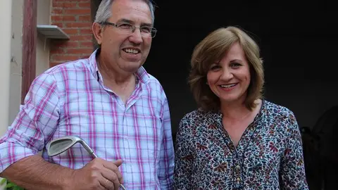 Eugenio Alcolea y Lola Cano golf
