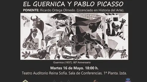 CARTEL CONFERENCIA GUERNICA PICASSO