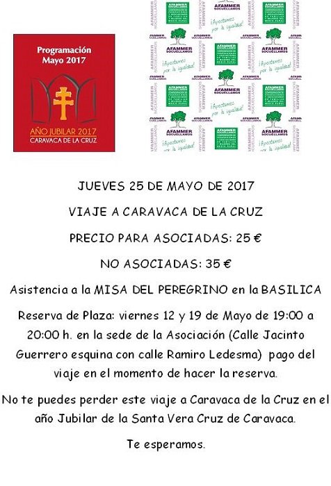 CARTEL ANUNCIADOR VIAJE A CARAVACA